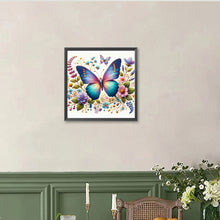Load image into Gallery viewer, Flower Butterfly 40*40CM(Canvas) Full Round Drill Diamond Painting
