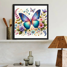 Load image into Gallery viewer, Flower Butterfly 40*40CM(Canvas) Full Round Drill Diamond Painting
