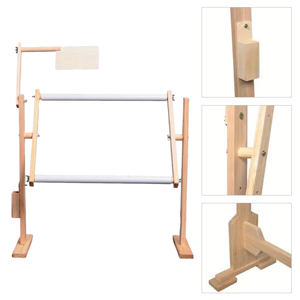Adjustable Height Wooden Embroidery Stand Cross Stitch Embroidery Frame