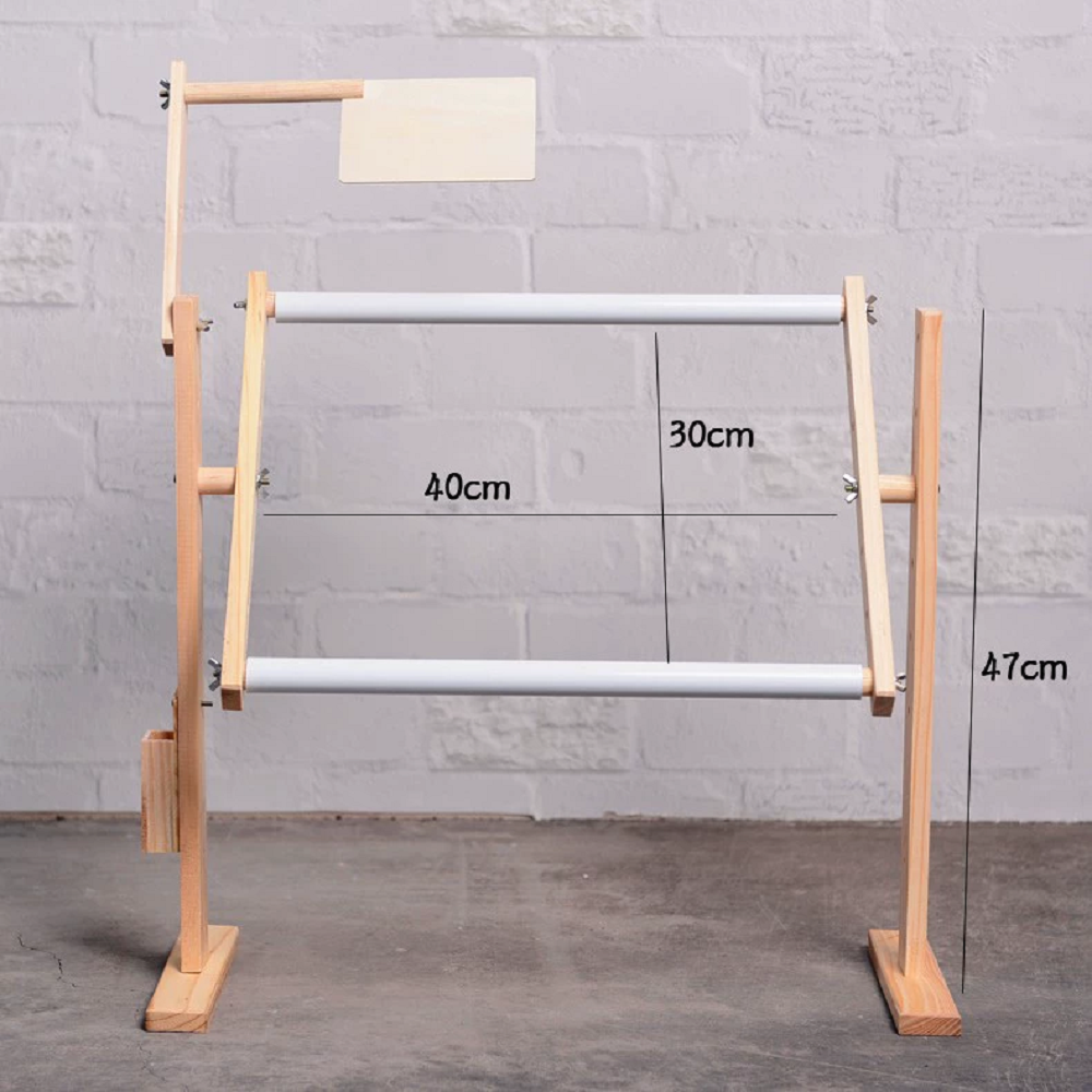 Adjustable Height Wooden Embroidery Stand Cross Stitch Embroidery Frame