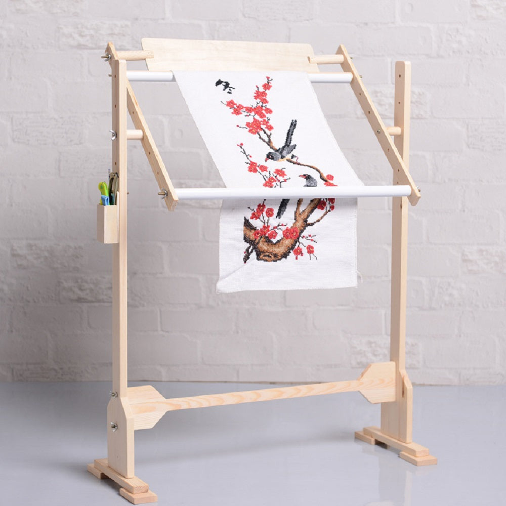 Adjustable Height Wooden Embroidery Stand Cross Stitch Embroidery Frame