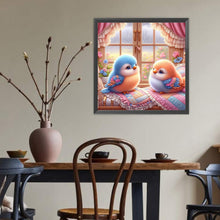Load image into Gallery viewer, Blue-Orange Birds 40*40CM(Canvas) Full Round Drill Diamond Painting
