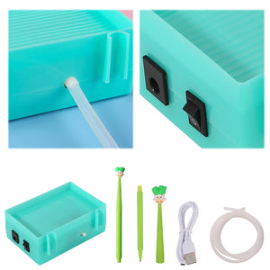 Electric Diamond Painting Pen Vacuum Suction Pen for Diamond Art (Green C)
