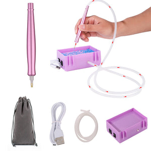 Electric Diamond Painting Pen Vacuum Suction Pen for Diamond Art (Purple D)