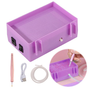 Electric Diamond Painting Pen Vacuum Suction Pen for Diamond Art (Purple D)