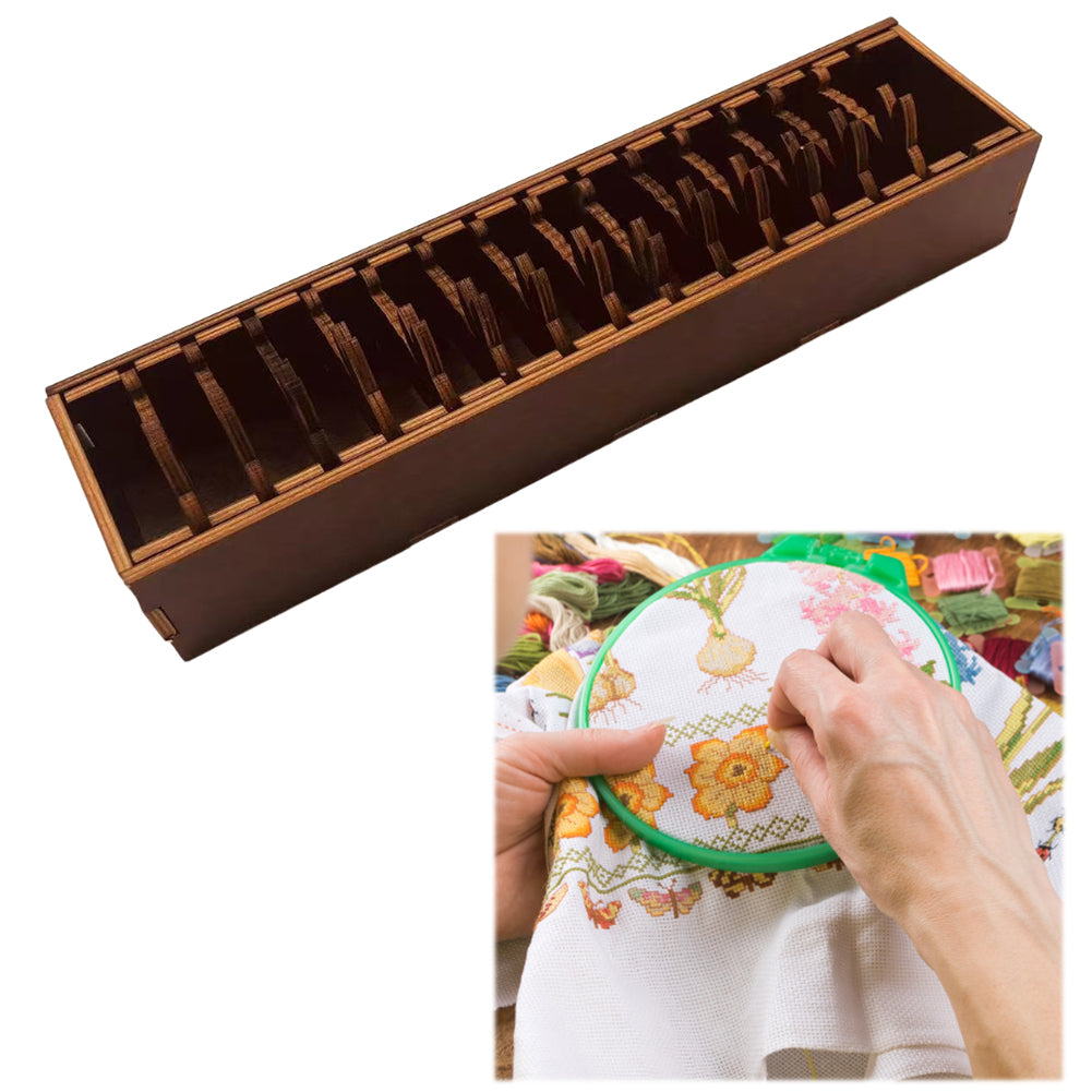 Wooden Bobbin Set with Animal Shapes for DIY Sewing Storage Tool (Rabbit)