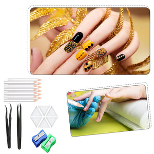 22 Pieces Wax Rhinestone Picker Pencil Wax Pencil Set Rhinestone Picker Pen Set