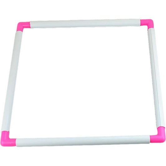 Square Embroidery Hoop Handheld Cross Stitch Plastic Clip Frame 40x40CM | for Needlework Sewing Crafts