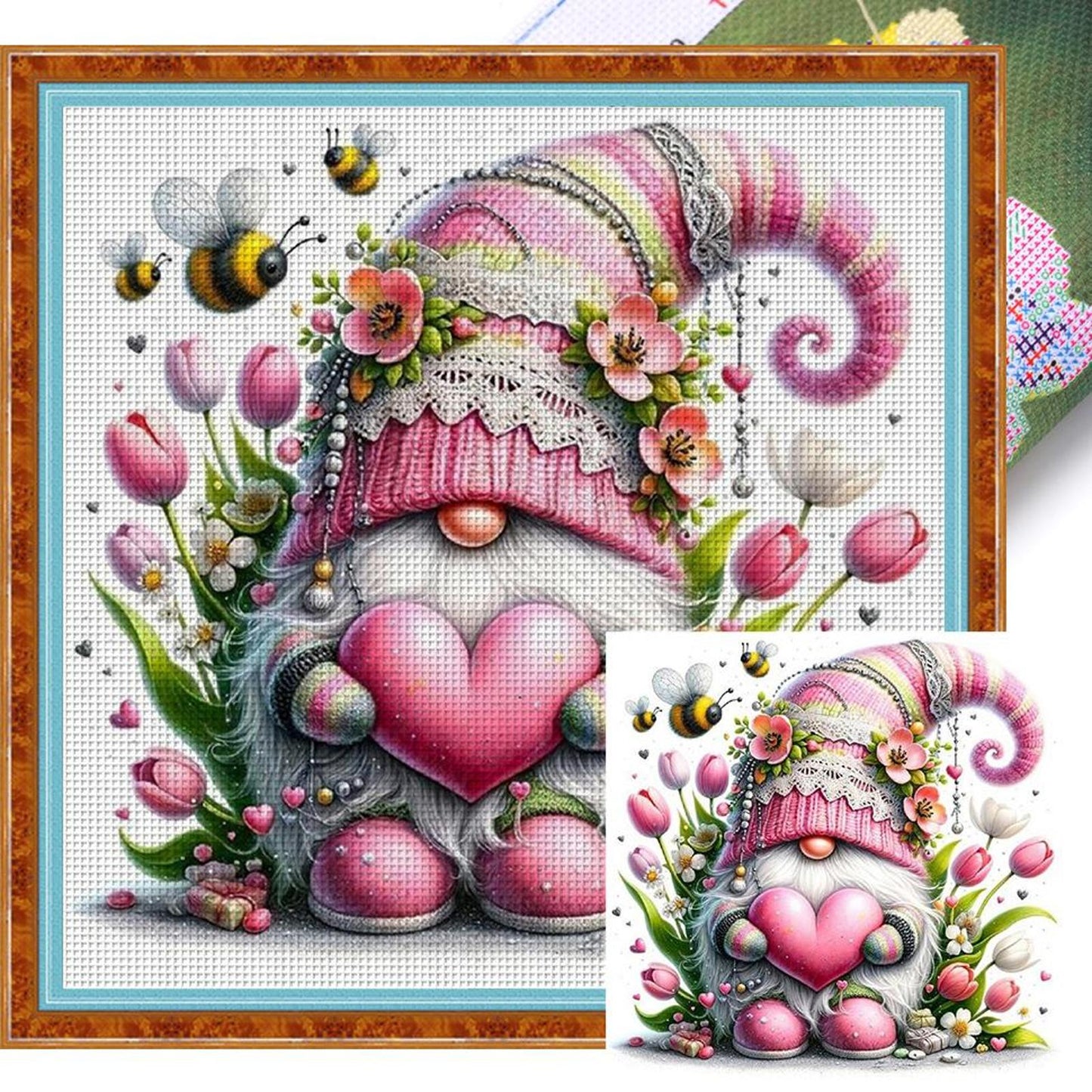 Goblin - Full 11CT Stamped Cross Stitch 40x40CM - Yishu