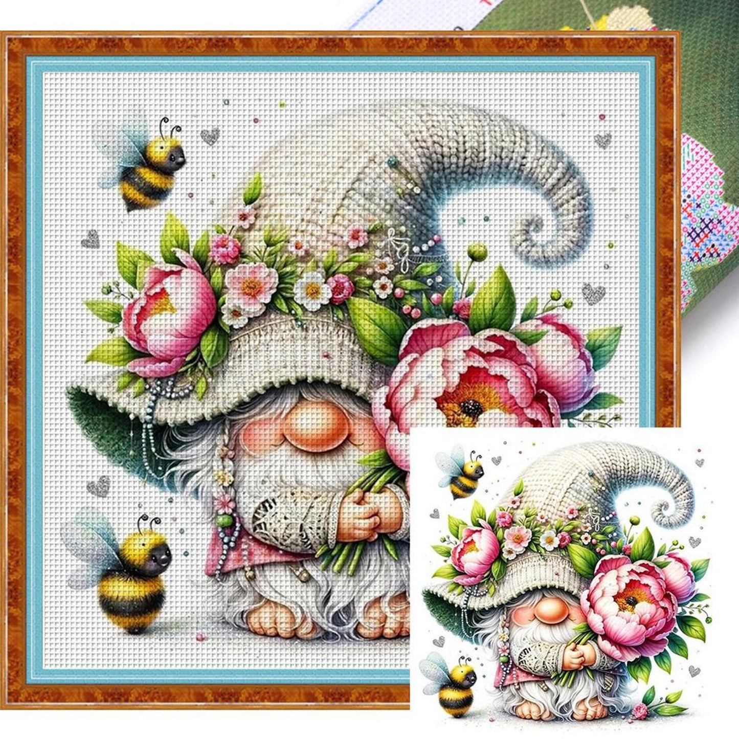 Goblin - Full 11CT Stamped Cross Stitch 40x40CM - Yishu