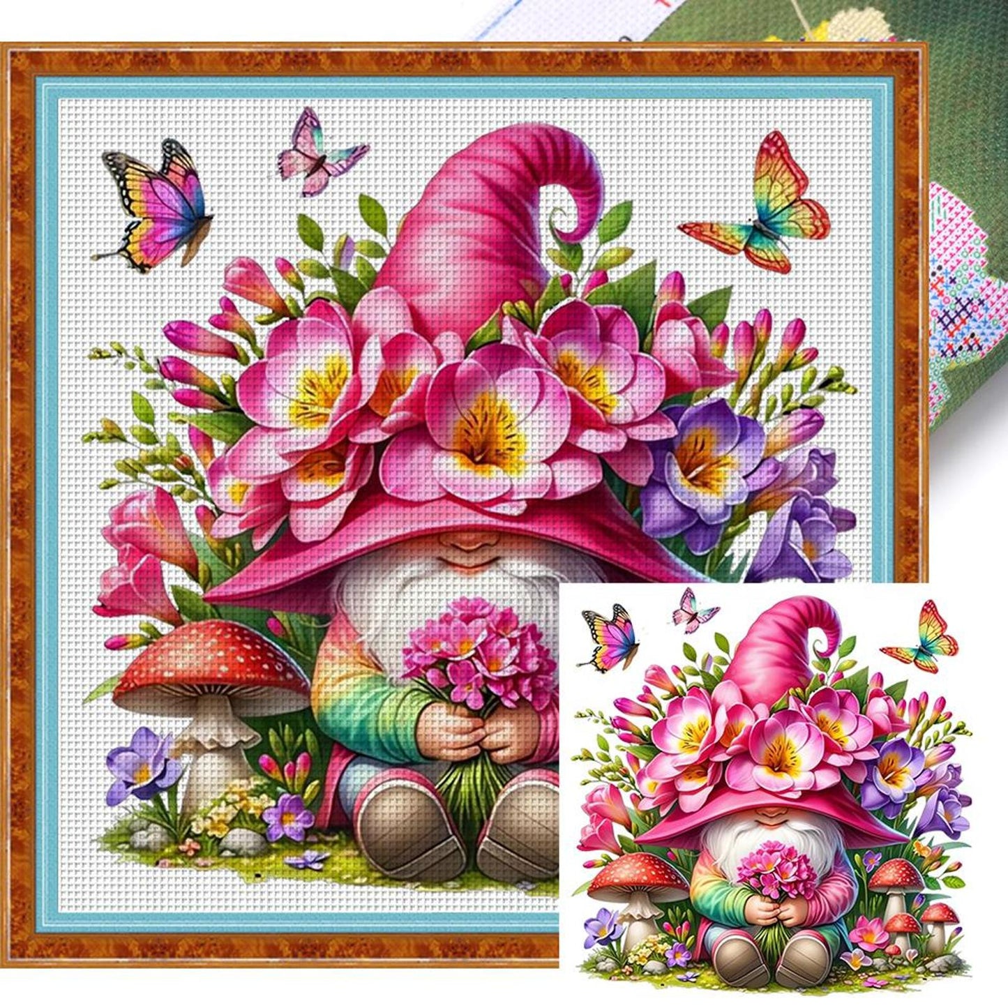 Goblin - Full 11CT Stamped Cross Stitch 40x40CM - Yishu