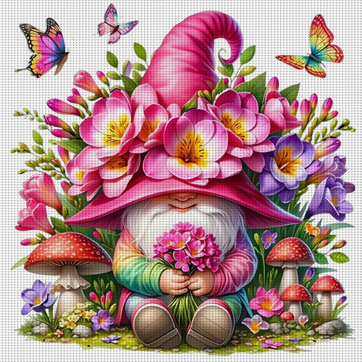 Goblin - Full 11CT Stamped Cross Stitch 40x40CM - Yishu