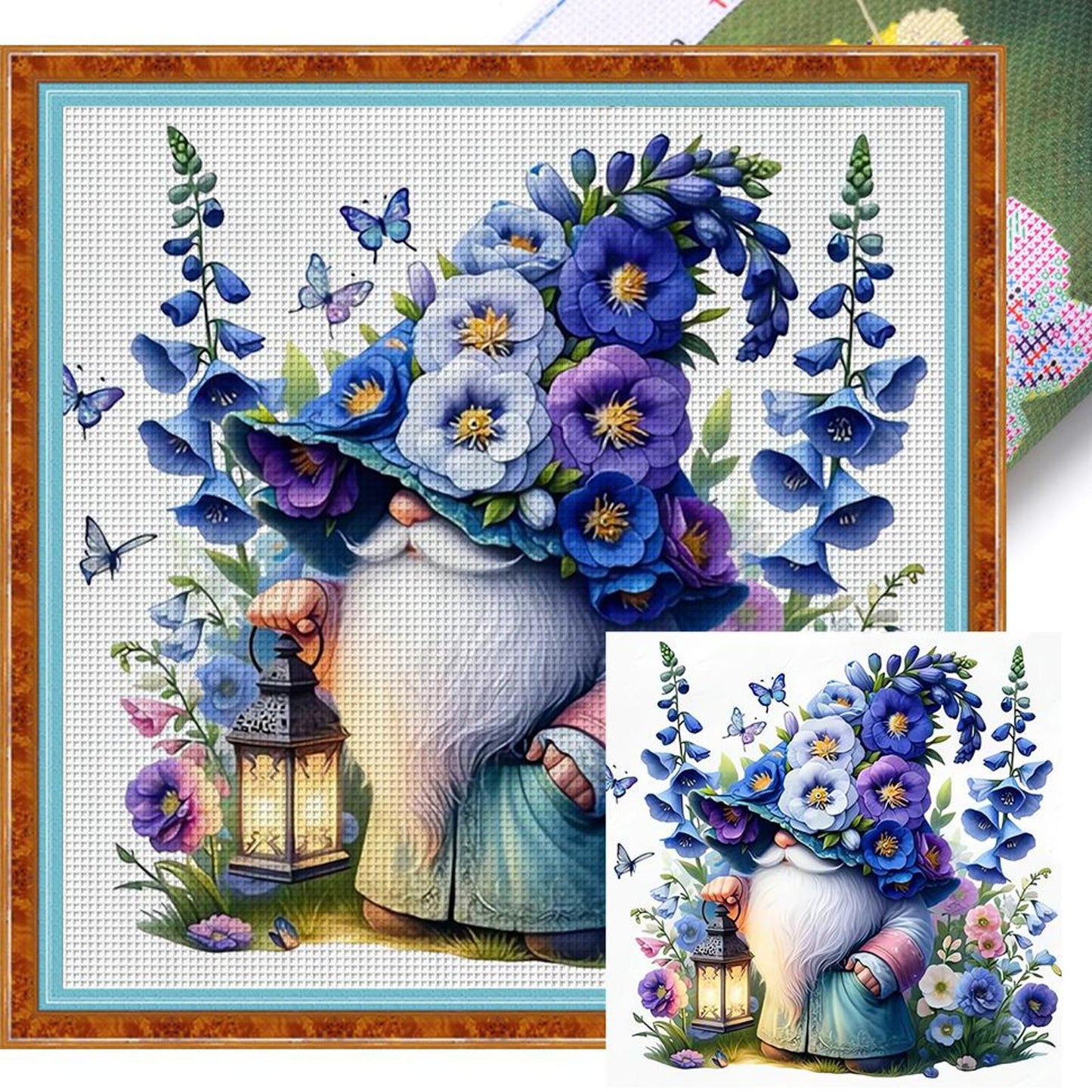 Goblin - Full 11CT Stamped Cross Stitch 40x40CM - Yishu