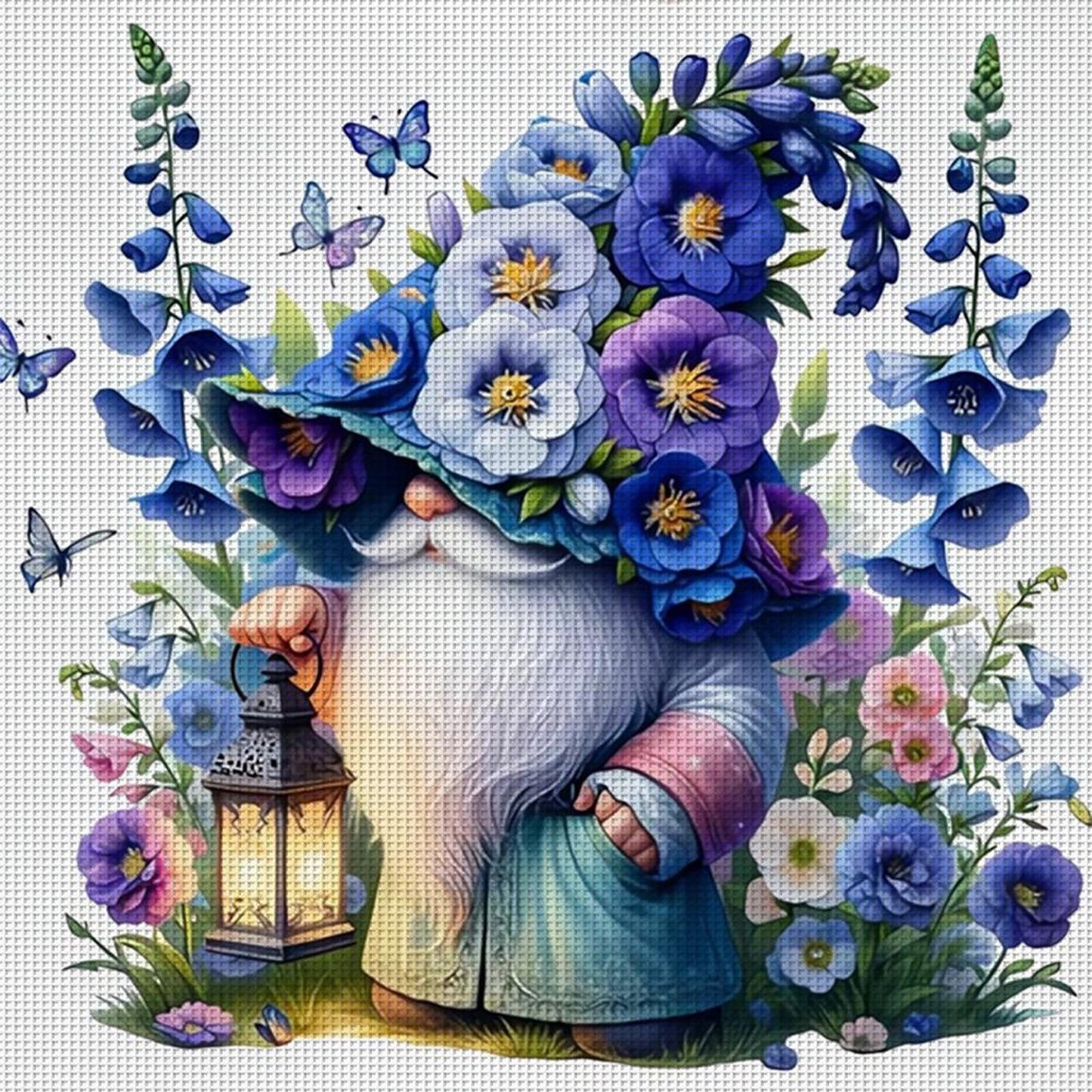 Goblin - Full 11CT Stamped Cross Stitch 40x40CM - Yishu