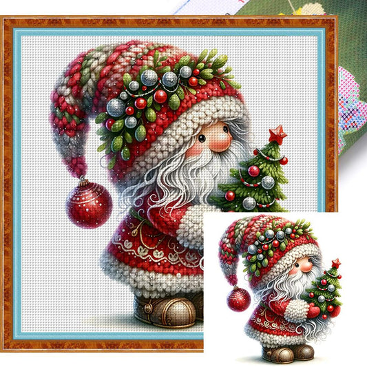 Christmas Goblin - Full 11CT Stamped Cross Stitch 40x40CM - Yishu