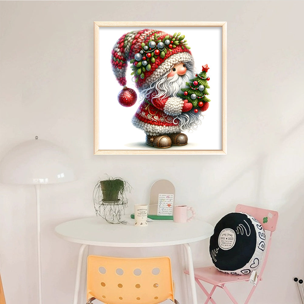 Christmas Goblin - Full 11CT Stamped Cross Stitch 40x40CM - Yishu