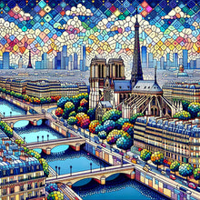 Load image into Gallery viewer, Eiffel Tower During The Day 40*40CM(Canvas) Full Round Drill Diamond Painting

