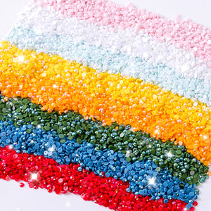 10000Pcs Diamond Painting Beads 20 Colors DIY Round Diamond Art Kit for Adults