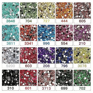 10000Pcs Diamond Painting Beads 20 Colors DIY Round Diamond Art Kit for Adults