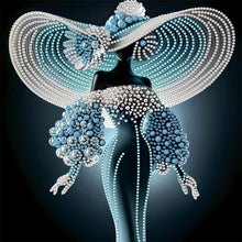 Load image into Gallery viewer, Elegant Lady-Woman 30*30CM(Canvas) Partial Special Shaped Drill Diamond Painting
