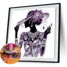 Load image into Gallery viewer, Elegant Lady-Woman 30*30CM(Canvas) Partial Special Shaped Drill Diamond Painting
