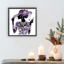 Load image into Gallery viewer, Elegant Lady-Woman 30*30CM(Canvas) Partial Special Shaped Drill Diamond Painting
