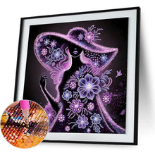 Load image into Gallery viewer, Elegant Lady-Woman 30*30CM(Canvas) Partial Special Shaped Drill Diamond Painting
