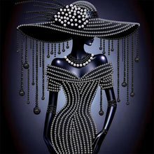 Load image into Gallery viewer, Elegant Lady-Woman 30*30CM(Canvas) Partial Special Shaped Drill Diamond Painting

