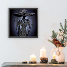 Load image into Gallery viewer, Elegant Lady-Woman 30*30CM(Canvas) Partial Special Shaped Drill Diamond Painting
