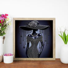 Load image into Gallery viewer, Elegant Lady-Woman 30*30CM(Canvas) Partial Special Shaped Drill Diamond Painting
