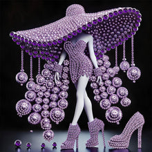 Load image into Gallery viewer, Elegant Lady-Woman 30*30CM(Canvas) Partial Special Shaped Drill Diamond Painting
