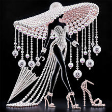 Load image into Gallery viewer, Elegant Lady-Woman 30*30CM(Canvas) Partial Special Shaped Drill Diamond Painting
