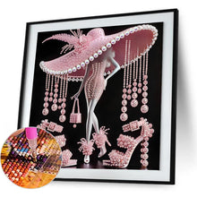 Load image into Gallery viewer, Elegant Lady-Woman 30*30CM(Canvas) Partial Special Shaped Drill Diamond Painting
