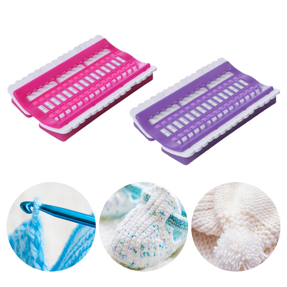 2PCS 30 Positions Floss Organizer Plastic Thread Organizers (Rose Red Purple)