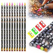 Load image into Gallery viewer, 10Pcs 5D Crystal Gem Pick Up Tool 23cm Dotting Wax Pencil for Art Craft
