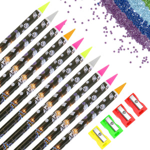 10Pcs 5D Crystal Gem Pick Up Tool 23cm Dotting Wax Pencil for Art Craft