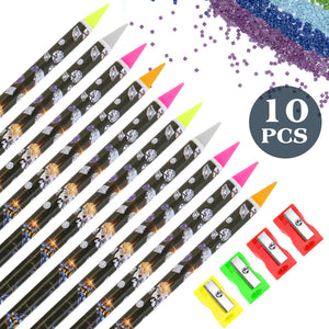 10Pcs 5D Crystal Gem Pick Up Tool 23cm Dotting Wax Pencil for Art Craft