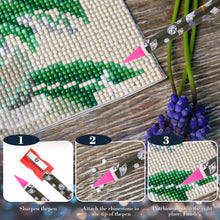 Load image into Gallery viewer, 10Pcs 5D Crystal Gem Pick Up Tool 23cm Dotting Wax Pencil for Art Craft
