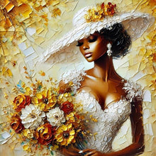 Load image into Gallery viewer, Lady 40*40CM(Canvas) Full Round Drill Diamond Painting
