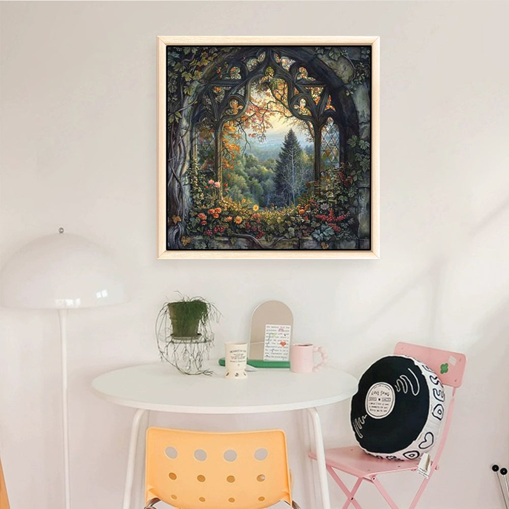 Forest - Full 11CT Stamped Cross Stitch 50x50CM - Huacan