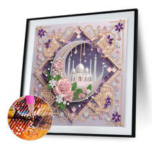 Load image into Gallery viewer, Framed Crescent Moon 30*30CM(Canvas) Partial Special Shaped Drill Diamond Painting
