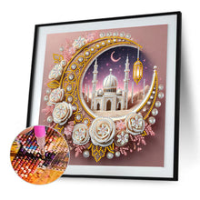 Load image into Gallery viewer, Star Crescent Moon 30*30CM(Canvas) Partial Special Shaped Drill Diamond Painting
