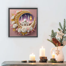 Load image into Gallery viewer, Star Crescent Moon 30*30CM(Canvas) Partial Special Shaped Drill Diamond Painting
