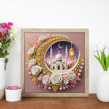 Load image into Gallery viewer, Star Crescent Moon 30*30CM(Canvas) Partial Special Shaped Drill Diamond Painting

