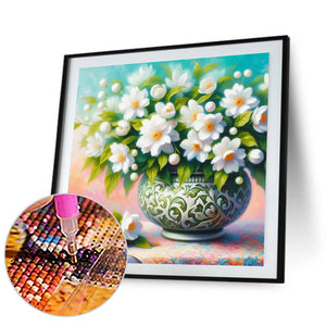 Gardenia 30*30CM(Canvas) Full Round Drill Diamond Painting