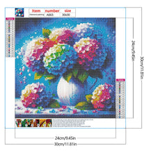 Load image into Gallery viewer, Hydrangea 30*30CM(Canvas) Full Round Drill Diamond Painting

