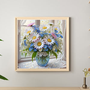 Daisy 30*30CM(Canvas) Full Round Drill Diamond Painting