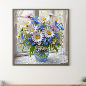 Daisy 30*30CM(Canvas) Full Round Drill Diamond Painting