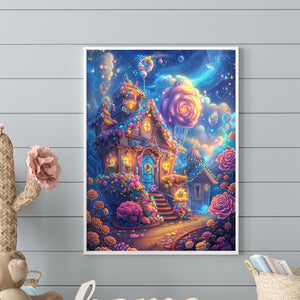 Marshmallow House 30*40CM(Canvas) Full Round Drill Diamond Painting
