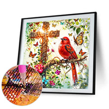 Load image into Gallery viewer, Cross Cardinal 40*40CM(Canvas) Full Round Drill Diamond Painting
